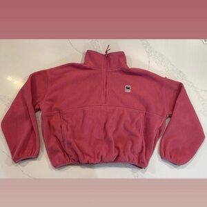 Vintage Y2K Old Navy pink fleece quarter zip